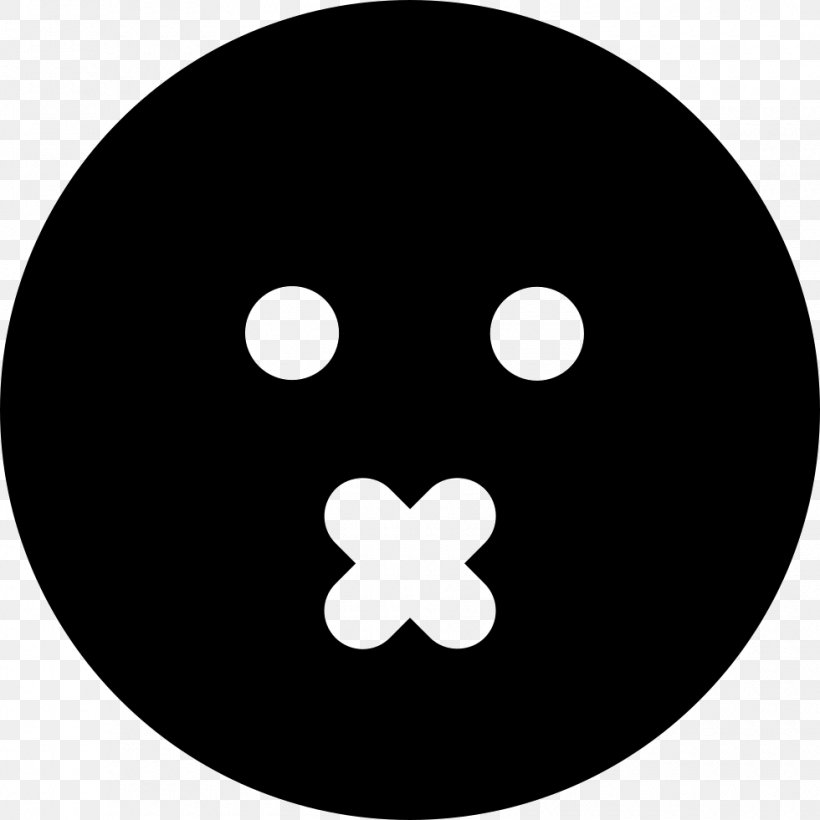 Emoticon Smiley, PNG, 980x980px, Emoticon, Avatar, Black, Black And White, Emoji Download Free