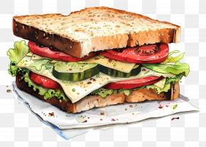 Sandwich - Healthy And Fresh Vegetable Sandwich PNG