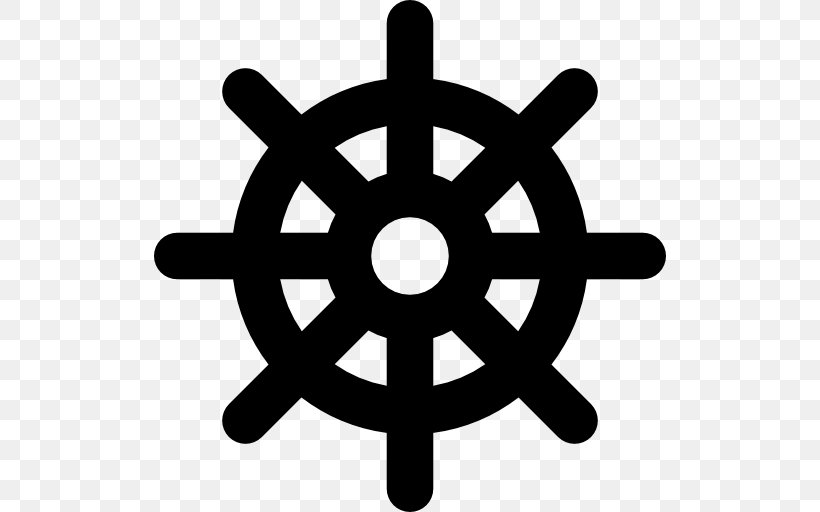 Ship's Wheel Boat Steering Wheel Clip Art, PNG, 512x512px, Ship S Wheel, Black And White, Boat, Dharmachakra, Helmsman Download Free