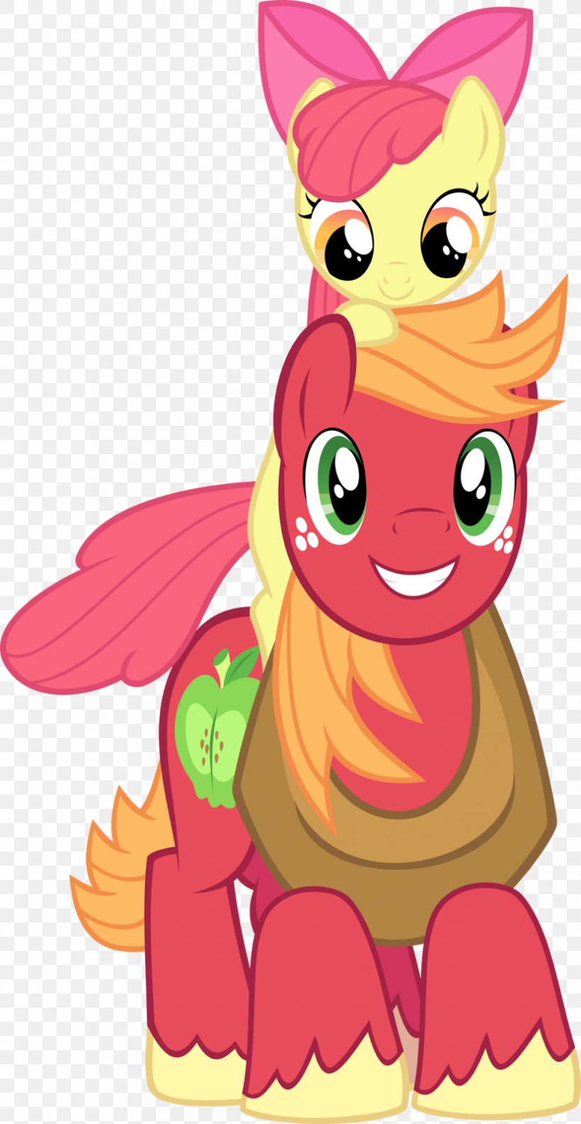 Big McIntosh Apple Bloom McDonald's Big Mac Applejack, PNG, 828x1600px, Watercolor, Cartoon, Flower, Frame, Heart Download Free