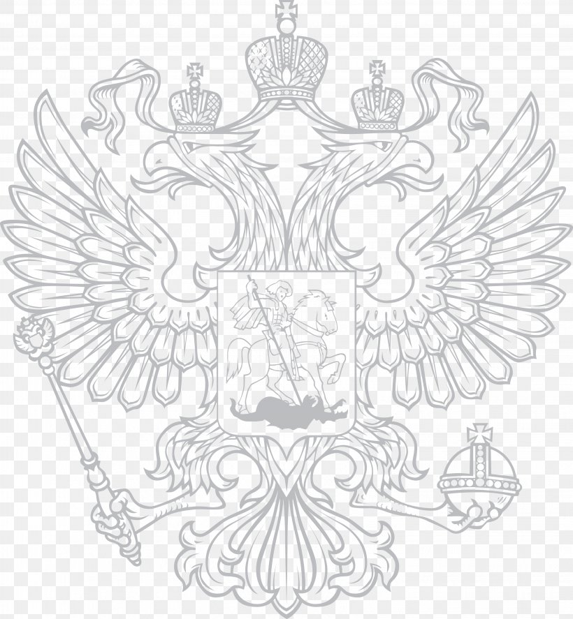 Russian Empire Double-headed Eagle Symbol Coat Of Arms, PNG, 3265x3535px, Russia, Art, Artwork, Black And White, Byzantine Empire Download Free