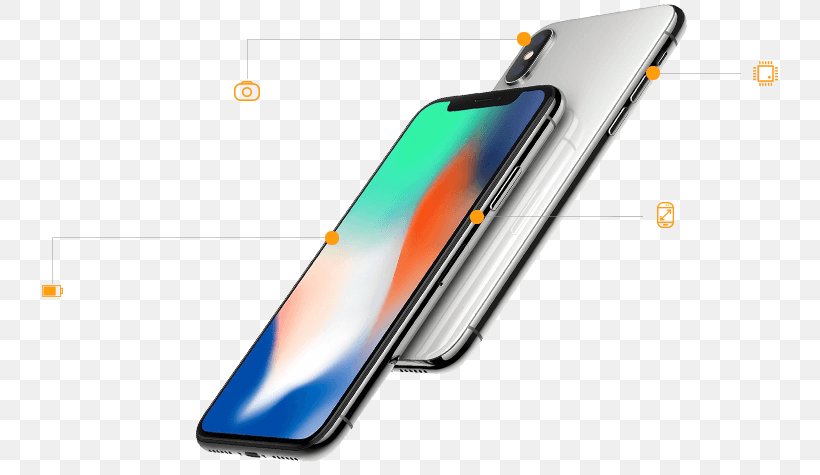 Smartphone IPhone 5 Apple IPhone X 64GB Silver Apple IPhone 8 Plus, PNG, 736x475px, 64 Gb, Smartphone, Apple, Apple Iphone 8 Plus, Communication Device Download Free
