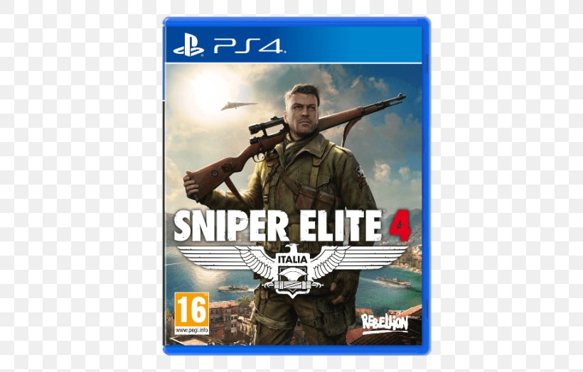 Sniper Elite 4 PlayStation 4 Sniper Elite III Xbox One, PNG, 702x524px, Sniper Elite 4, Action Game, Army, Brand, Game Download Free