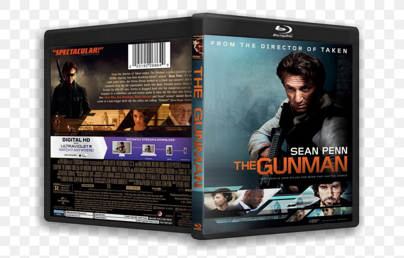 Blu-ray Disc Film The Gunman, PNG, 700x525px, Bluray Disc, Dvd, Film, Gunman, Multimedia Download Free