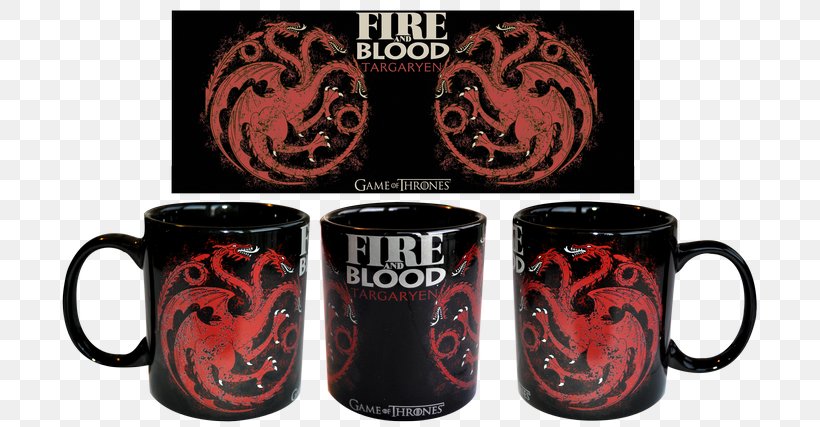 Daenerys Targaryen Coffee Cup Fire And Blood House Targaryen Mug, PNG, 700x427px, Daenerys Targaryen, Ceramic, Coffee, Coffee Cup, Cup Download Free
