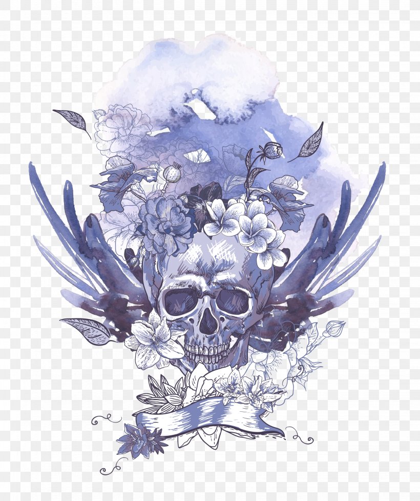 Human Skull Symbolism Royalty-free, PNG, 2251x2682px, Tattoo, Art, Banco De Imagens, Bone, Drawing Download Free