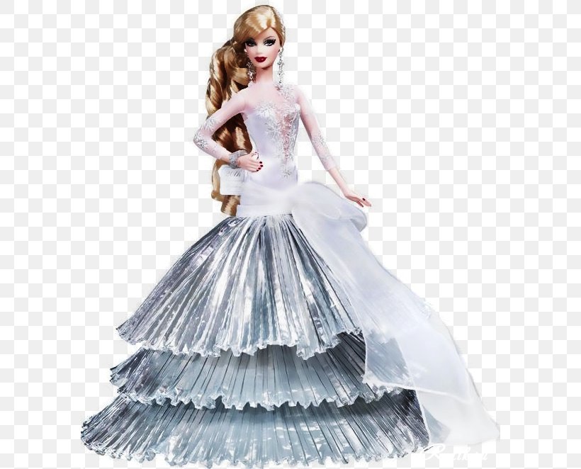 Barbie Doll 2008 2008 Holiday Barbie Doll #L9643 Fashion Doll, PNG, 592x662px, Barbie Doll 2008, Barbie, Barbie 2015 Holiday, Barbie 2016 Holiday Doll, Barbie In A Christmas Carol Download Free