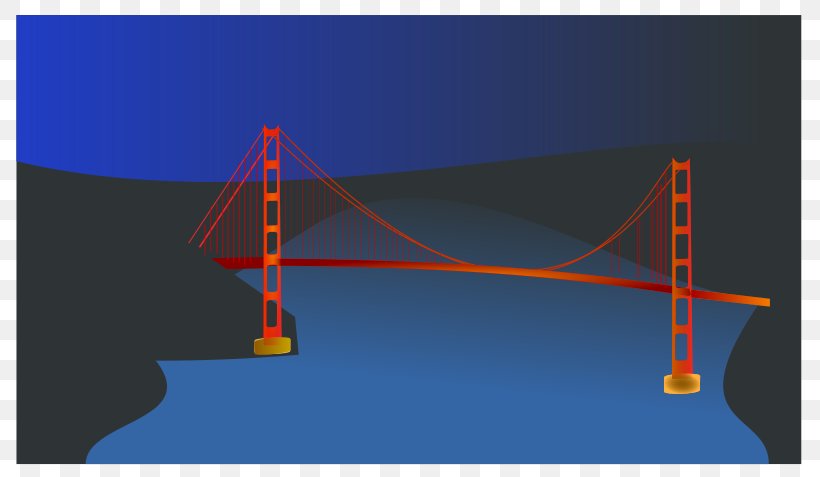 Golden Gate Bridge Clip Art, PNG, 800x477px, Golden Gate Bridge, Area, Bridge, California, Cartoon Download Free