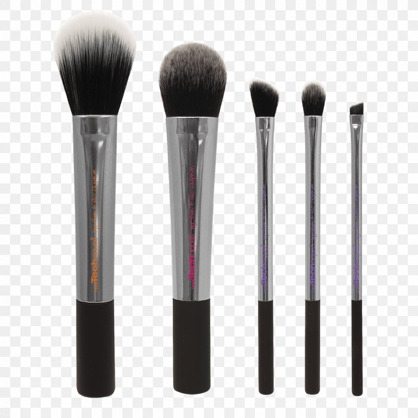 Real Techniques Nic's Picks Makeup Brush Paintbrush Cosmetics, PNG, 1200x1200px, Makeup Brush, Brush, Cosmetics, Face Powder, Fiber Download Free