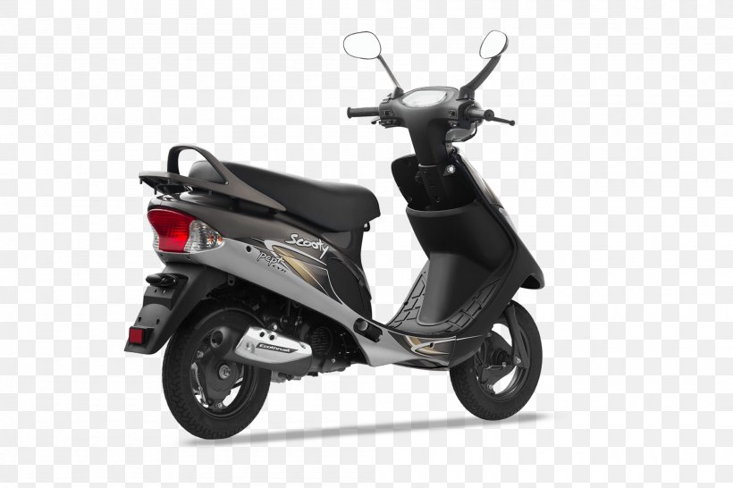 Scooter TVS Scooty Motorcycle Accessories Car, PNG, 2000x1334px, Scooter, Car, Fuel Efficiency, Motor Vehicle, Motorcycle Download Free