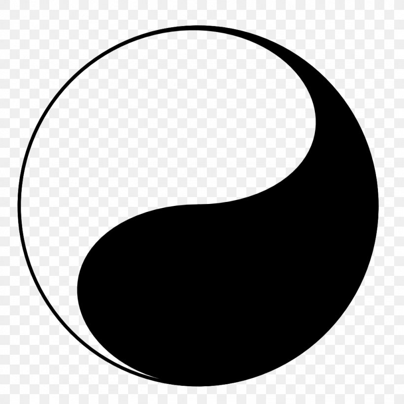 Yin And Yang Taijitu Tai Chi Chinese Philosophy, PNG, 1024x1024px, Yin And Yang, Black, Black And White, Chinese Philosophy, Crescent Download Free