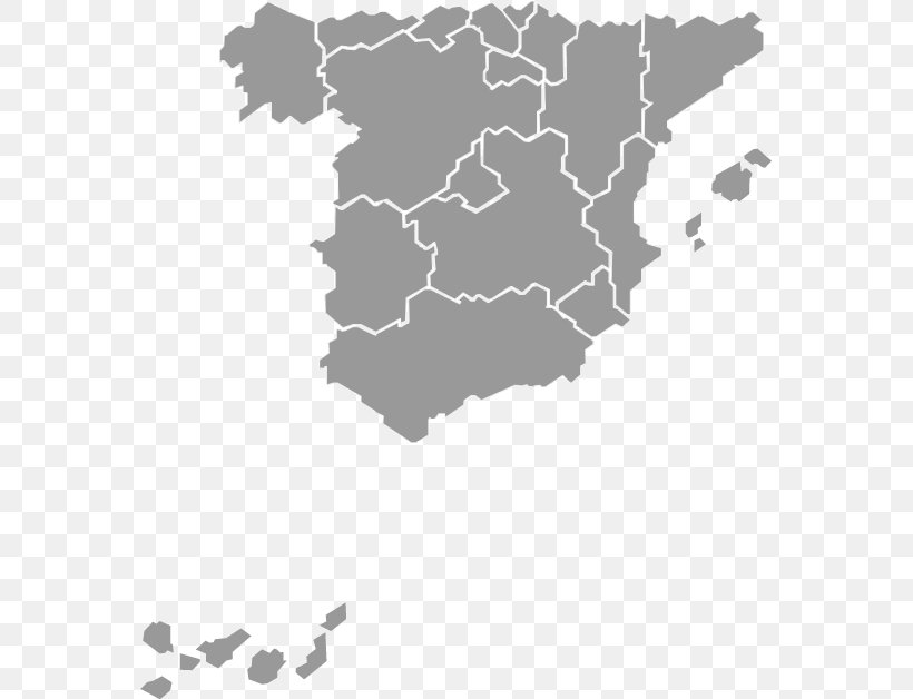 Autonomous Communities Of Spain Topographic Map Rate Of Natural Increase, PNG, 567x628px, Spain, Autonomous Communities Of Spain, Black, Black And White, East Download Free
