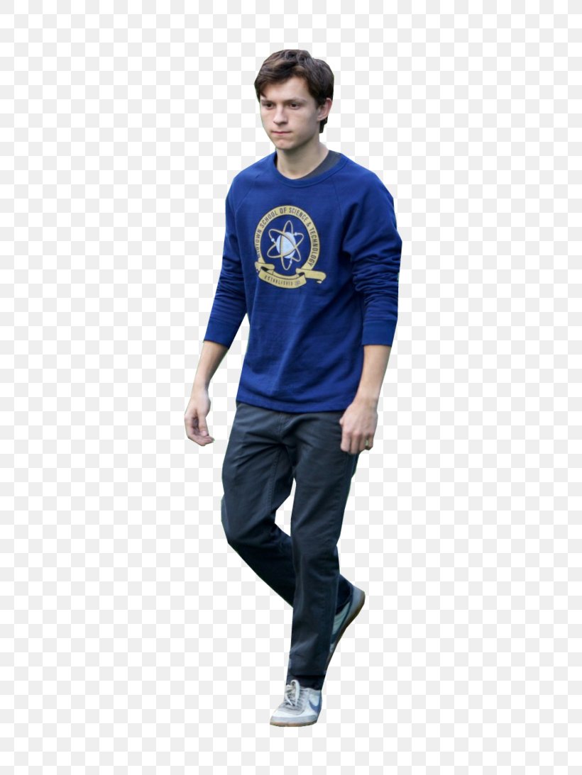 Spider-Man: Homecoming T-shirt Marvel Cinematic Universe Midtown High School, PNG, 731x1093px, Spiderman, Avengers Infinity War, Blue, Clothing, Cobalt Blue Download Free