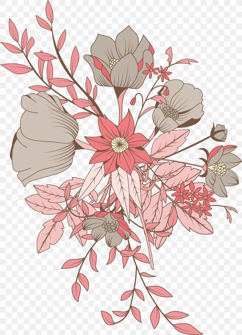 Flower Euclidean Vector, PNG, 1504x2087px, Flower, Art, Blossom, Branch, Flora Download Free