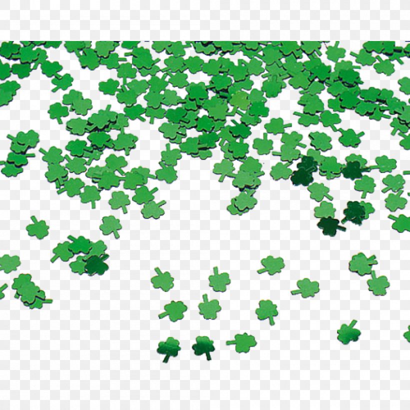 Confetti Klavertje 4 Streudeko Klee Grün Leaf Shamrock Pattern, PNG, 1000x1000px, Leaf, Area, Flora, Grass, Green Download Free
