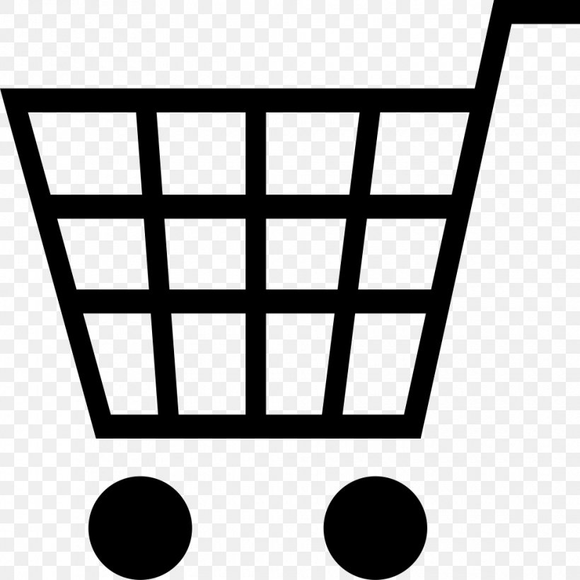 Shopping Cart Clip Art, PNG, 980x980px, Shopping Cart, Area, Black, Black And White, Cart Download Free