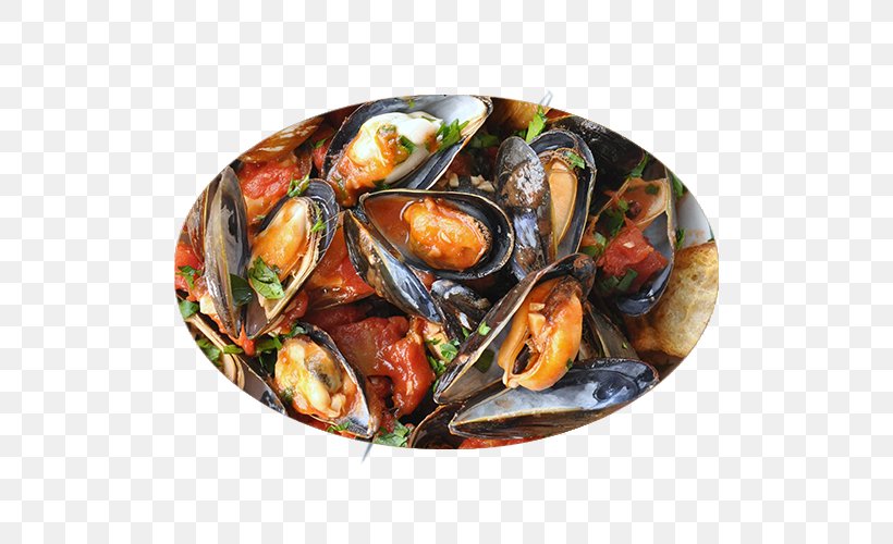 Mediterranean Mussel Sfogliatella Naples Clam, PNG, 500x500px, Mussel, Animal Source Foods, Clam, Clams Oysters Mussels And Scallops, Dish Download Free