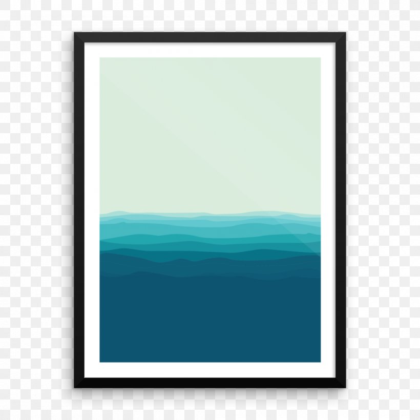 Picture Frames Turquoise Rectangle Sky Plc Font, PNG, 1000x1000px, Picture Frames, Aqua, Azure, Blue, Ocean Download Free