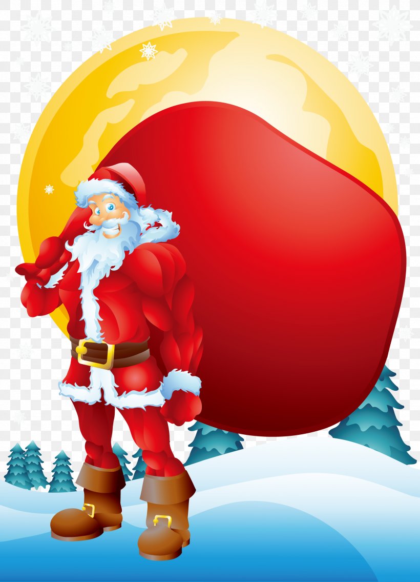 Santa Claus Muscle Cartoon Illustration, PNG, 1754x2428px, Santa Claus, Art, Biceps, Cartoon, Christmas Download Free