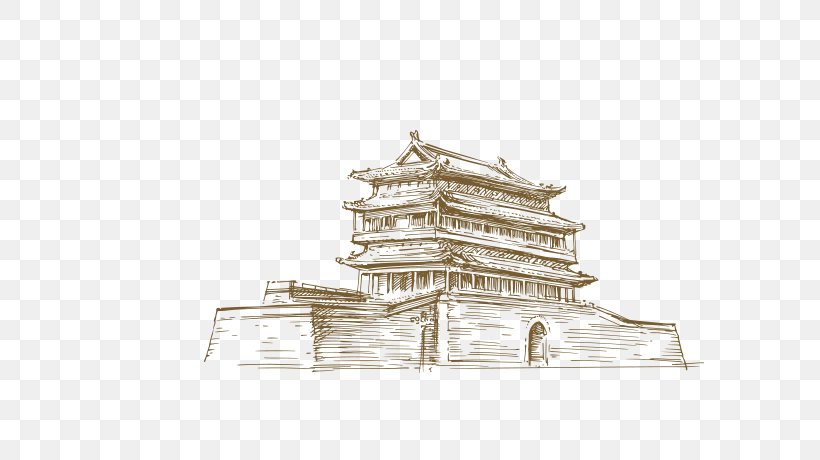 Beijing Drawing Architecture, PNG, 600x460px, Beijing, Architecture, China, Decal, Drawing Download Free