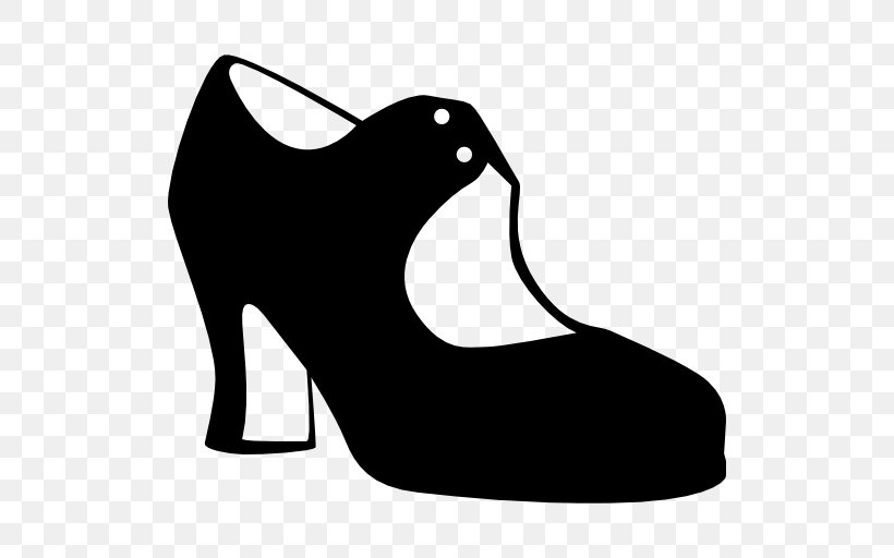 Flamenco Shoe Dance, PNG, 512x512px, Flamenco Shoe, Artwork, Ballet Shoe, Black, Black And White Download Free