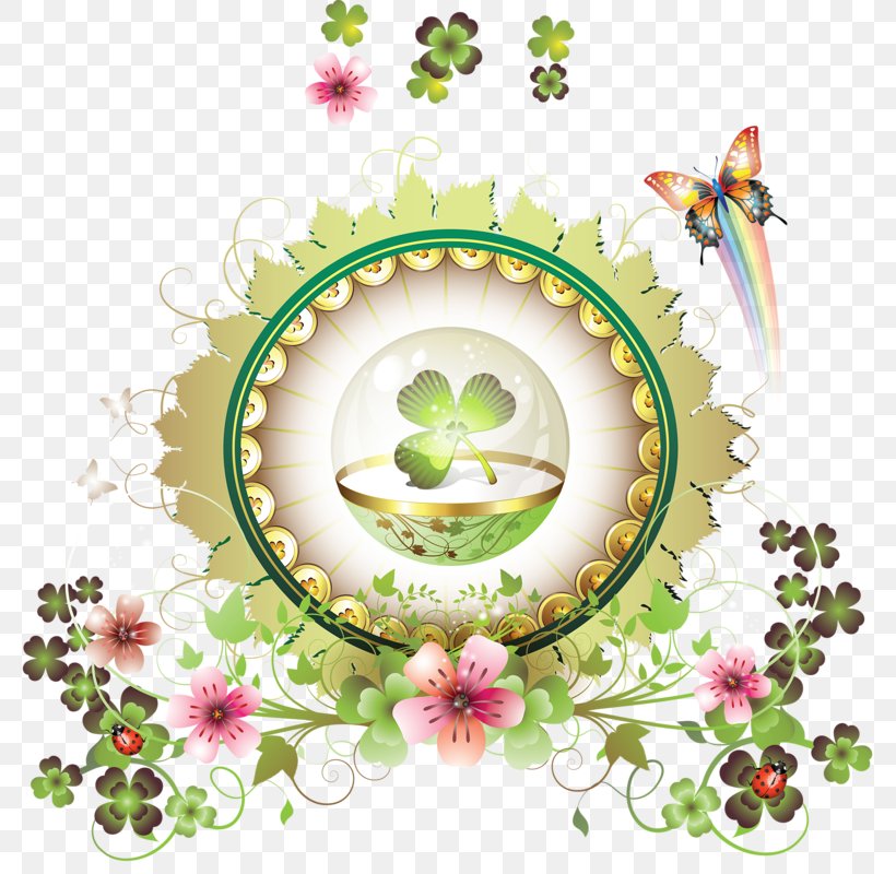 Four-leaf Clover Saint Patrick's Day Luck Clip Art, PNG, 782x800px, Clover, Drawing, Easter Egg, Flora, Floral Design Download Free