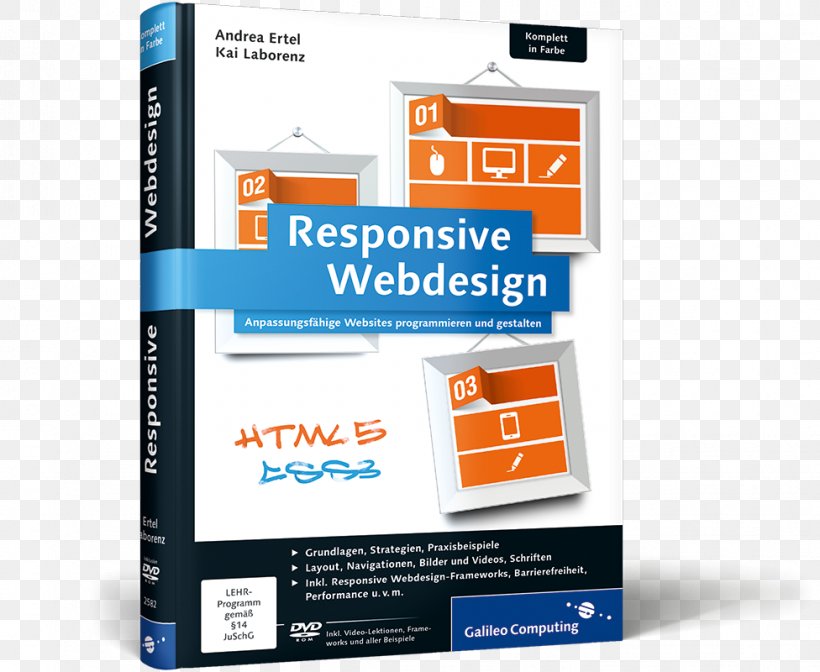 Responsive Webdesign : Anpassungsfähige Websites Programmieren Und Gestalten Responsive Web Design HTML & CSS : Erfolgreich Websites Gestalten & Programmieren Responsive Webdesign: Konzepte, Techniken, Praxisbeispiele, PNG, 976x800px, Responsive Web Design, Book, Brand, Cascading Style Sheets, Computer Programming Download Free
