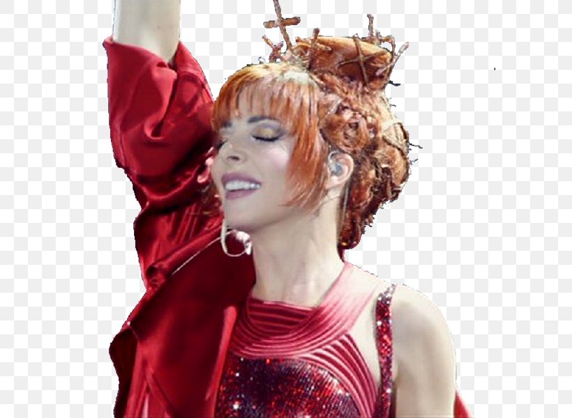 Mylène Farmer Red Hair Hit Single Long Hair Wig, PNG, 600x600px, Red Hair, Brown Hair, Clothing Accessories, Easter, Fashion Accessory Download Free