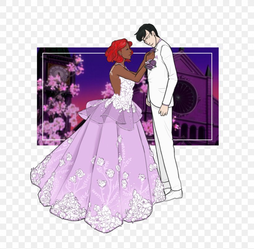 Prom DeviantArt Gown Dress, PNG, 1373x1344px, Watercolor, Cartoon, Flower, Frame, Heart Download Free