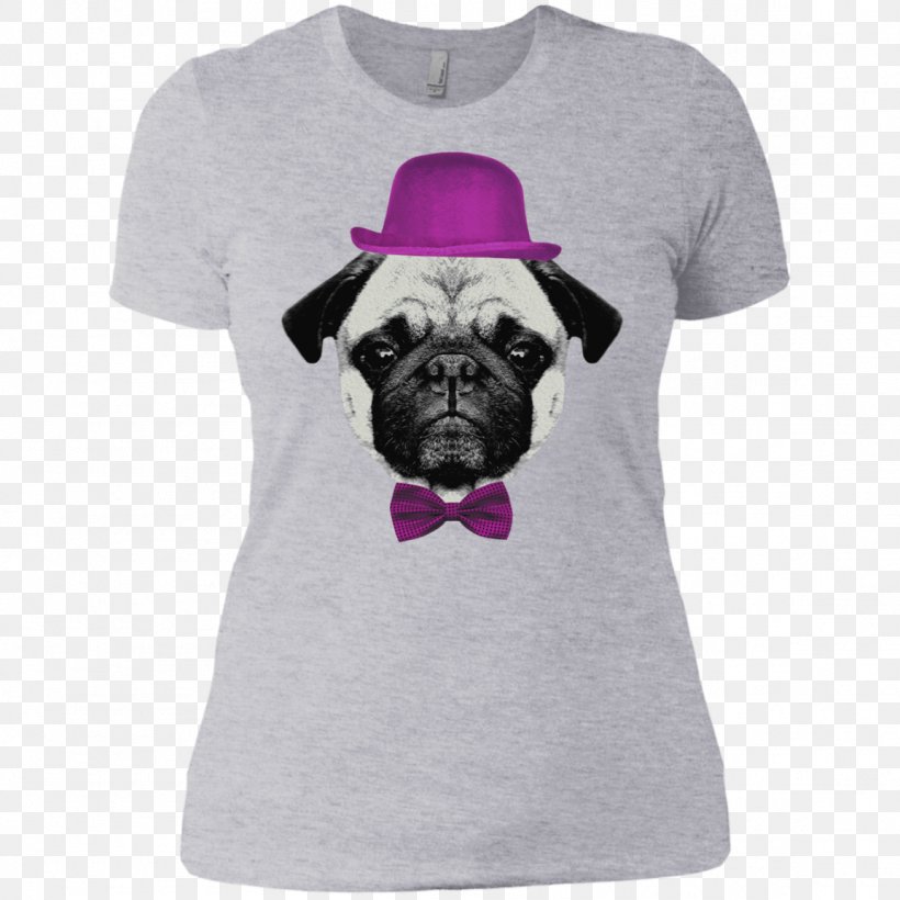 T-shirt Hoodie Pug Sleeve Top, PNG, 1155x1155px, Tshirt, Carnivoran, Clothing, Cotton, Dog Download Free