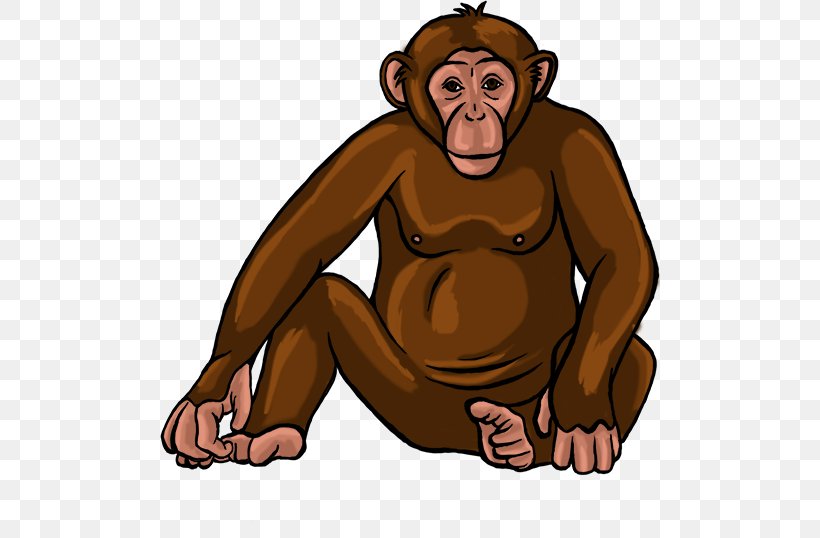 Common Chimpanzee Human Bear Clip Art Monkey, PNG, 500x538px, Common Chimpanzee, Arm, Bear, Behavior, Carnivoran Download Free