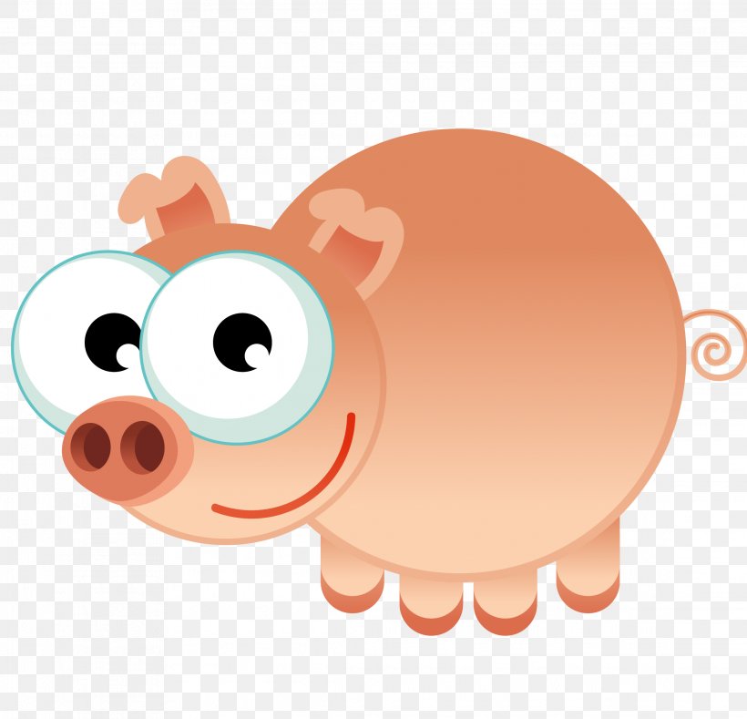 Domestic Pig Cartoon Clip Art, PNG, 2286x2200px, Watercolor, Cartoon, Flower, Frame, Heart Download Free