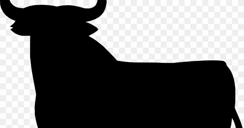 Spanish Fighting Bull Silhouette Taurine Cattle Osborne Bull Osborne Group, PNG, 1200x630px, Spanish Fighting Bull, Advertising, Black, Black And White, Bull Download Free