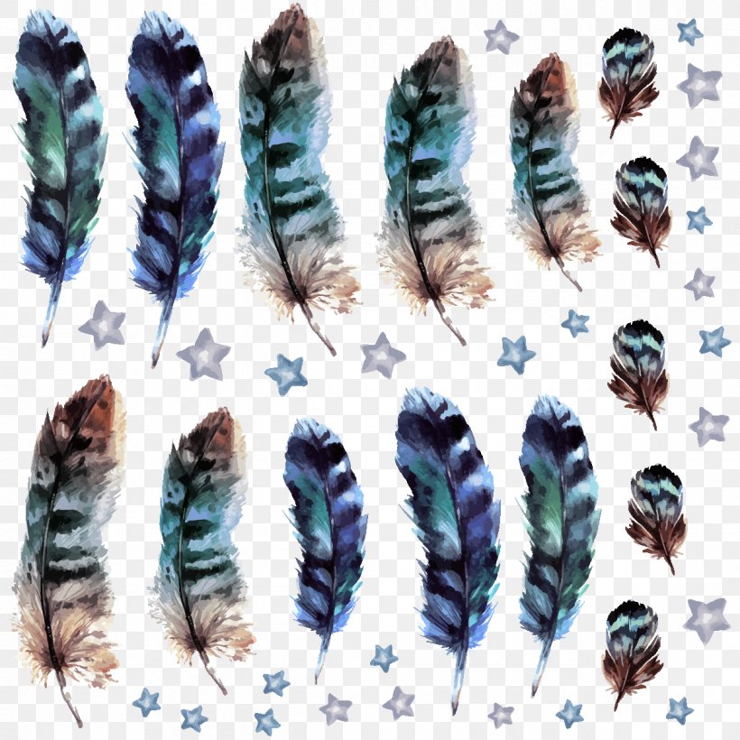 Feather Wall Decal Lumire Hotel & Convention Center Painting, PNG, 1200x1200px, Feather, Art, Blue, Dreamcatcher, Html Download Free