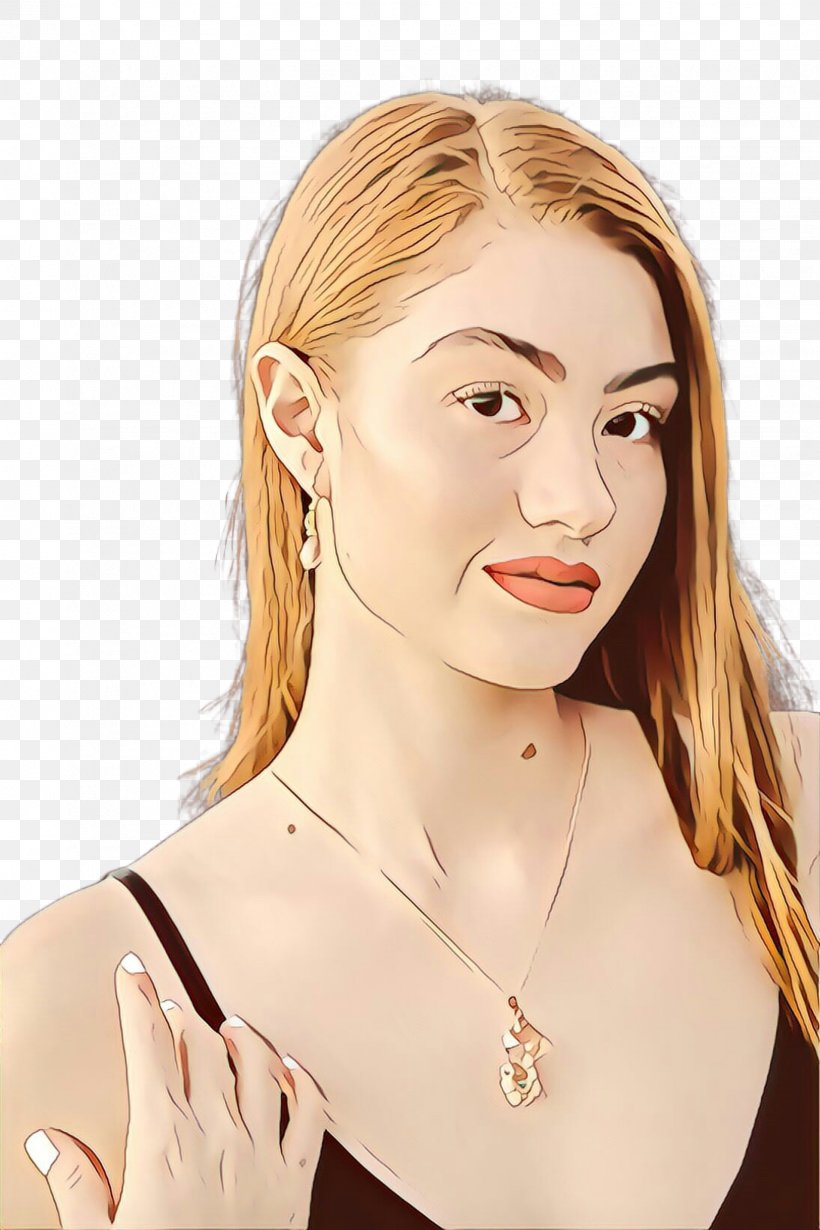 Hair Face Skin White Chin, PNG, 1632x2448px, Cartoon, Beauty, Blond, Chin, Eyebrow Download Free
