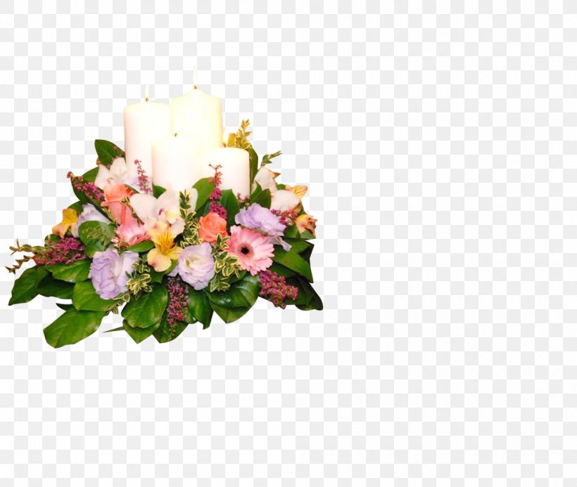 Floral Design Cut Flowers Flower Bouquet Wreath, PNG, 1000x846px, Floral Design, Alstroemeriaceae, Artificial Flower, Blossom, Candle Download Free