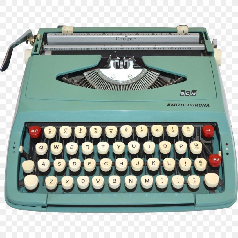 Royal Typewriter Company Smith Corona Machine IBM Electric Typewriter, PNG, 961x961px, Typewriter, Blue, E Remington And Sons, Ebay, Electronics Download Free