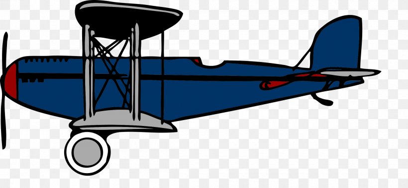 Airplane Fixed-wing Aircraft Biplane Clip Art, PNG, 2400x1112px, Airplane, Air Travel, Aircraft, Aviation, Biplane Download Free