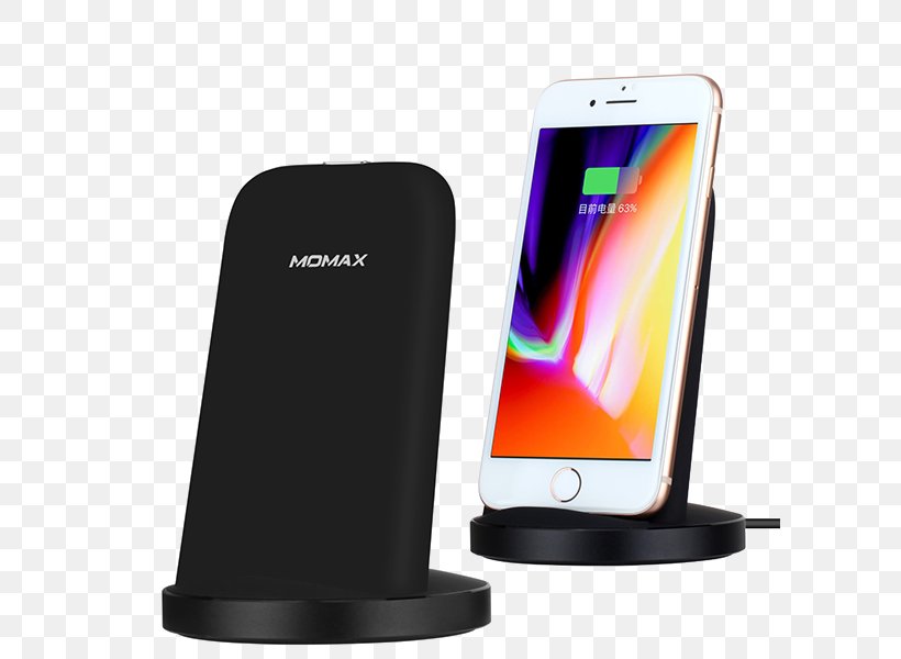 Battery Charger Inductive Charging Qi Wireless IPhone X, PNG, 600x600px, Battery Charger, Apple, Communication Device, Docking Station, Electrical Cable Download Free