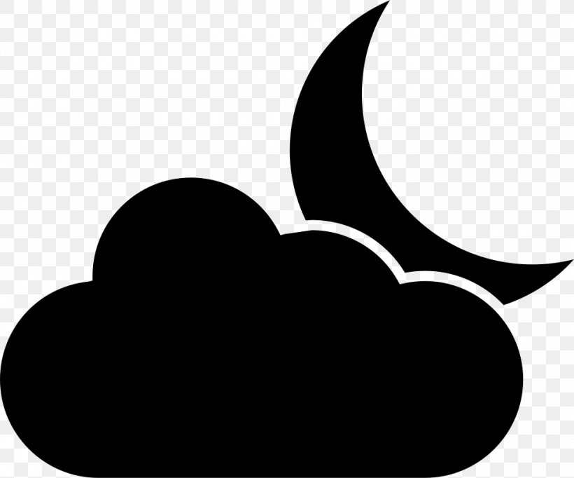 Crescent Cloud Moon Clip Art, PNG, 980x816px, Crescent, Artwork, Black, Black And White, Cloud Download Free