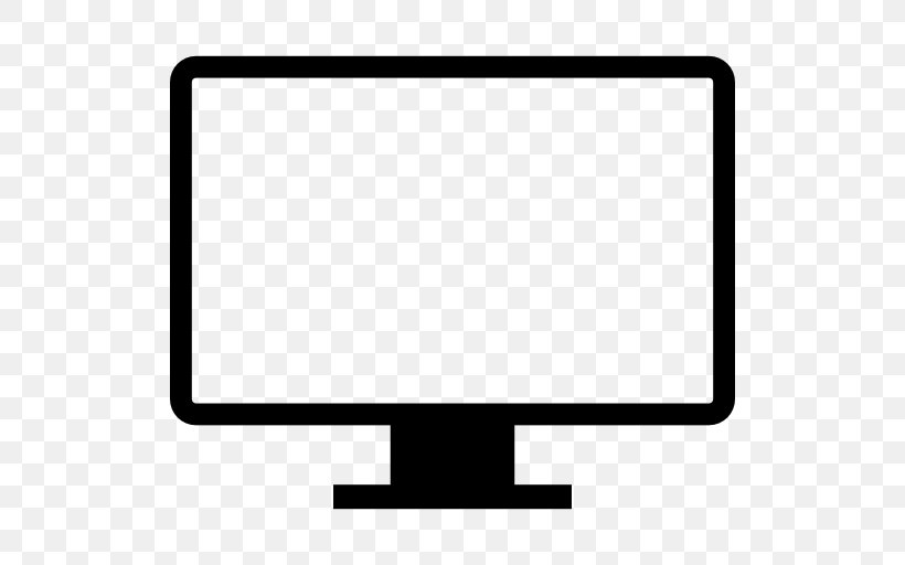 Computer Monitors Flat Panel Display LCD Television, PNG, 512x512px, Computer Monitors, Area, Black And White, Computer Icon, Computer Monitor Download Free