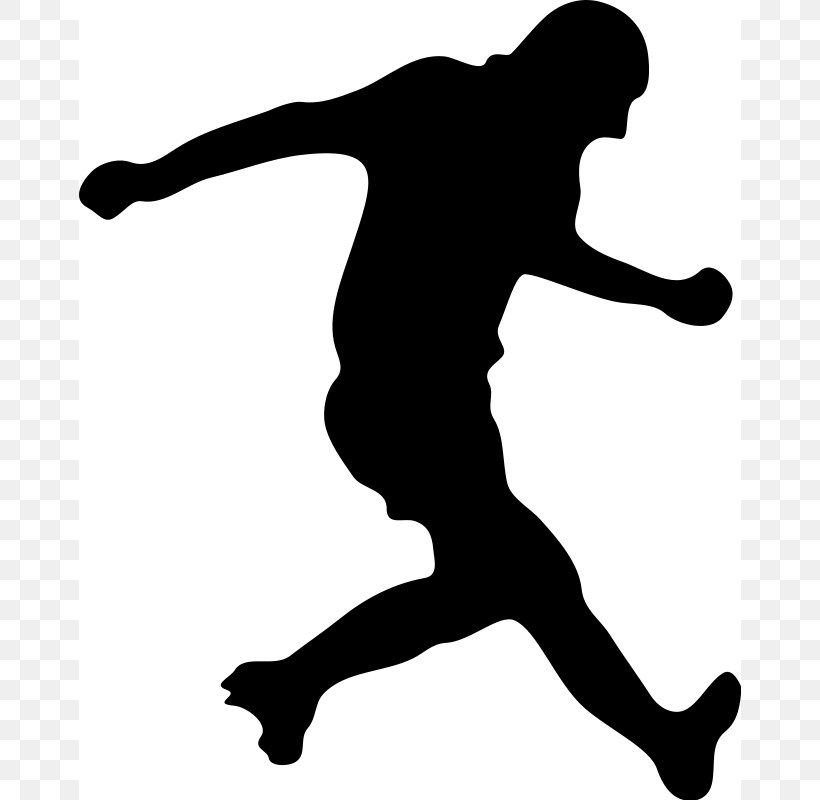 Football Player Silhouette Clip Art, PNG, 662x800px, Football Player, American Football, Ball, Black, Black And White Download Free