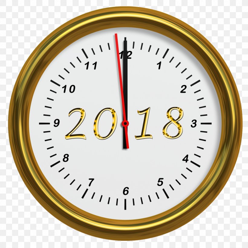 New Year's Day Wish New Year's Resolution New Year's Eve, PNG, 1024x1024px, 2018, New Year, Christmas, Clock, Goal Download Free