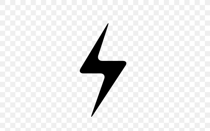 Lightning Electricity Clip Art, PNG, 512x512px, Lightning, Black And White, Electric Charge, Electricity, Logo Download Free