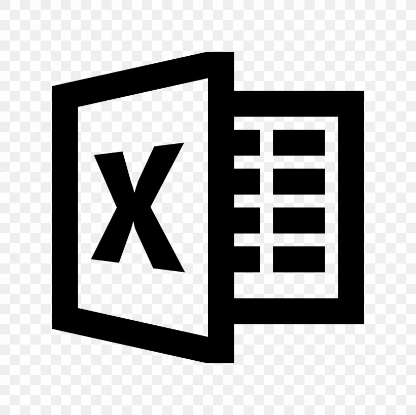 Microsoft Excel Microsoft Office 2013 Icon, PNG, 1600x1600px, Microsoft Excel, Black And White, Brand, Data, Logo Download Free
