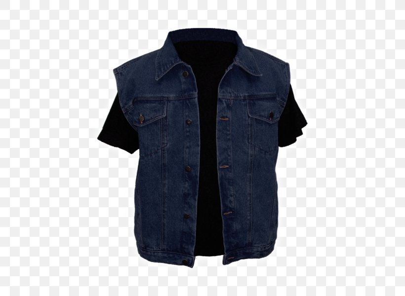 Denim T-shirt Jacket Waistcoat Gilets, PNG, 600x600px, Denim, Blue, Button, Clothing, Coat Download Free