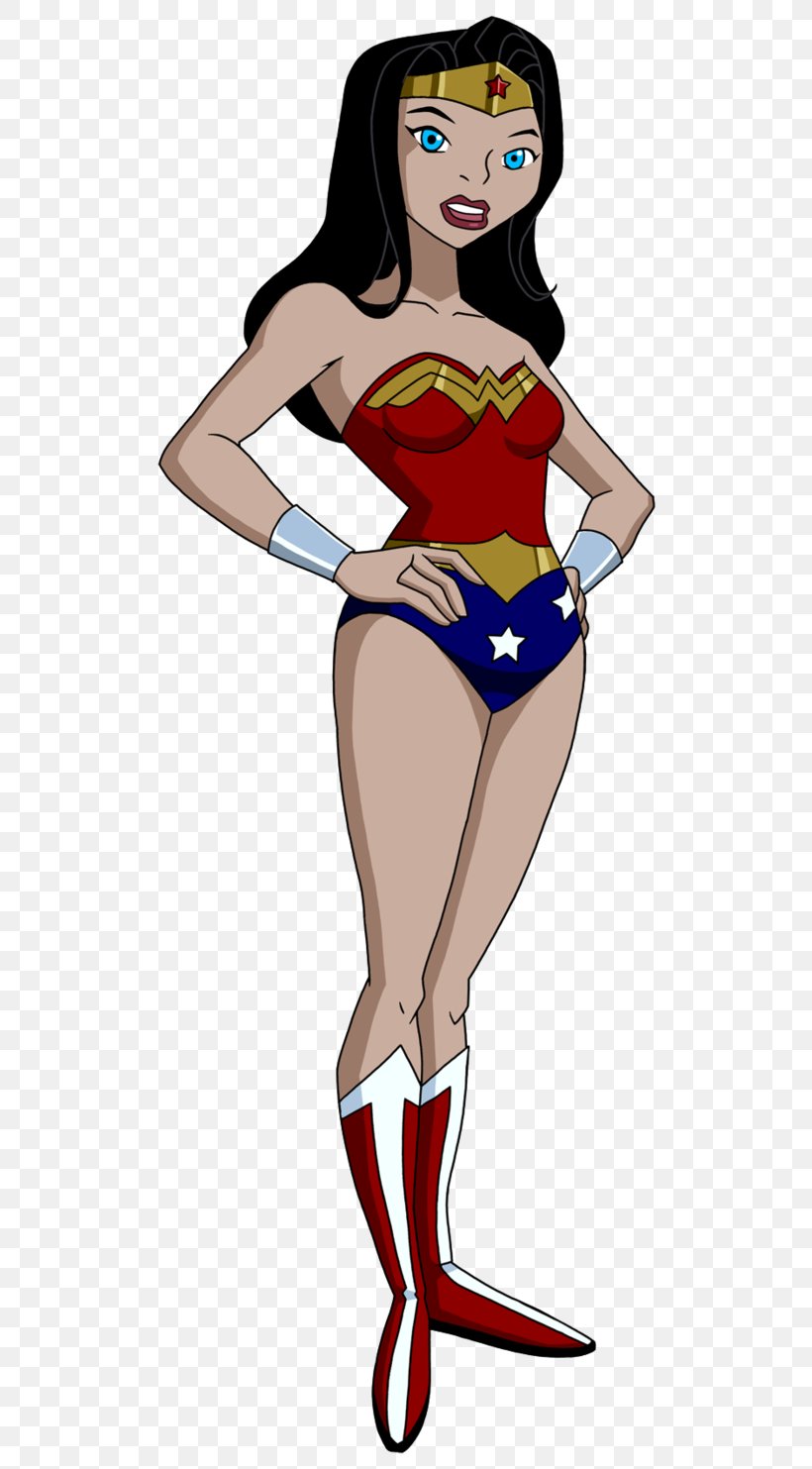 Diana Prince Batman Cyborg Justice League Unlimited Female, PNG, 538x1483px, Watercolor, Cartoon, Flower, Frame, Heart Download Free