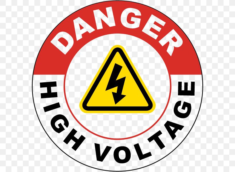 High Voltage Electric Potential Difference Symbol Logo Sign, PNG, 600x600px, High Voltage, Area, Brand, Danger High Voltage, Electric Potential Difference Download Free