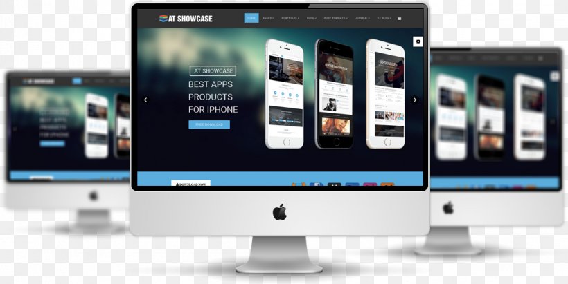 Responsive Web Design Joomla Presentation Template Smartphone, PNG, 1129x567px, Responsive Web Design, Advertising, Brand, Communication Device, Computer Monitor Download Free