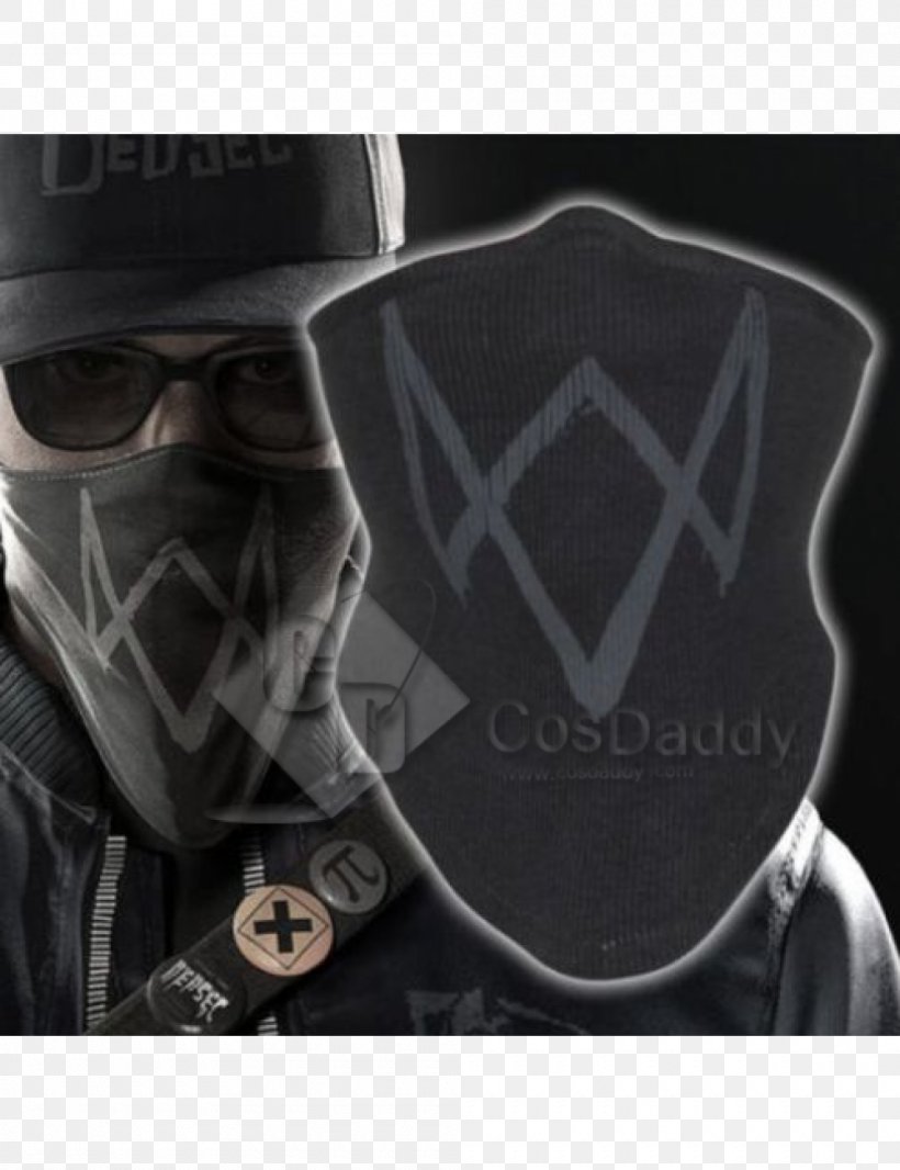 Watch Dogs 2 Mask Aiden Pearce, PNG, 1000x1300px, Watch Dogs 2, Aiden Pearce, Brand, Cosplay, Costume Download Free